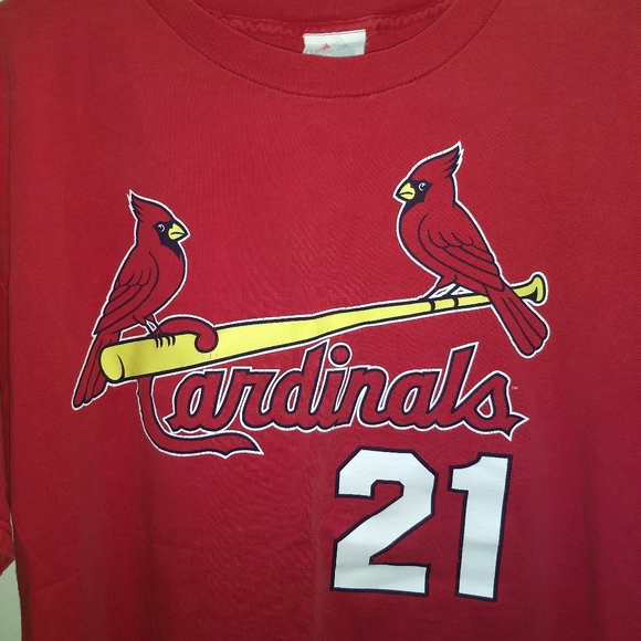 ST LOUIS CARDINALS JERSEY TEE - TINO MARTINEZ #21 - Picture 3 of 3